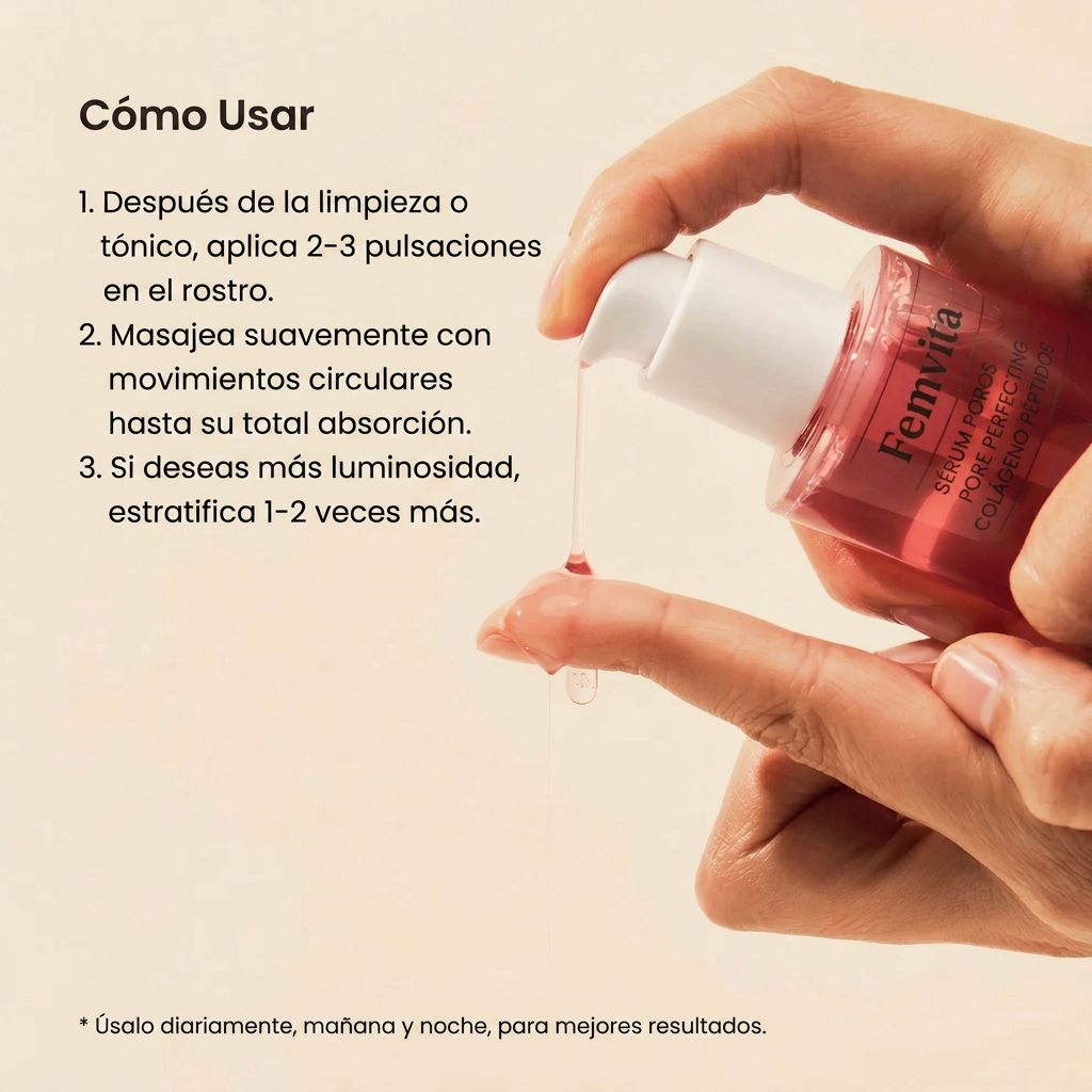 Sérum Peptídico de Colágeno para Poros Perfectos