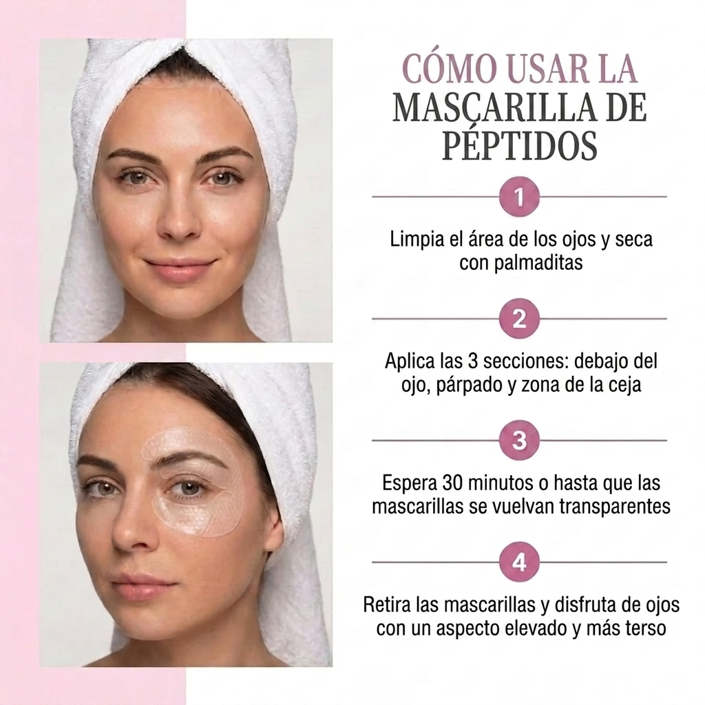 Mascarilla para Ojos de Colágeno con Péptidos Profundos