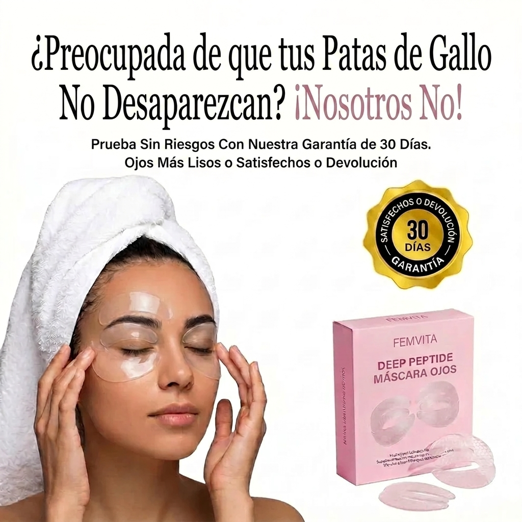 Mascarilla para Ojos de Colágeno con Péptidos Profundos