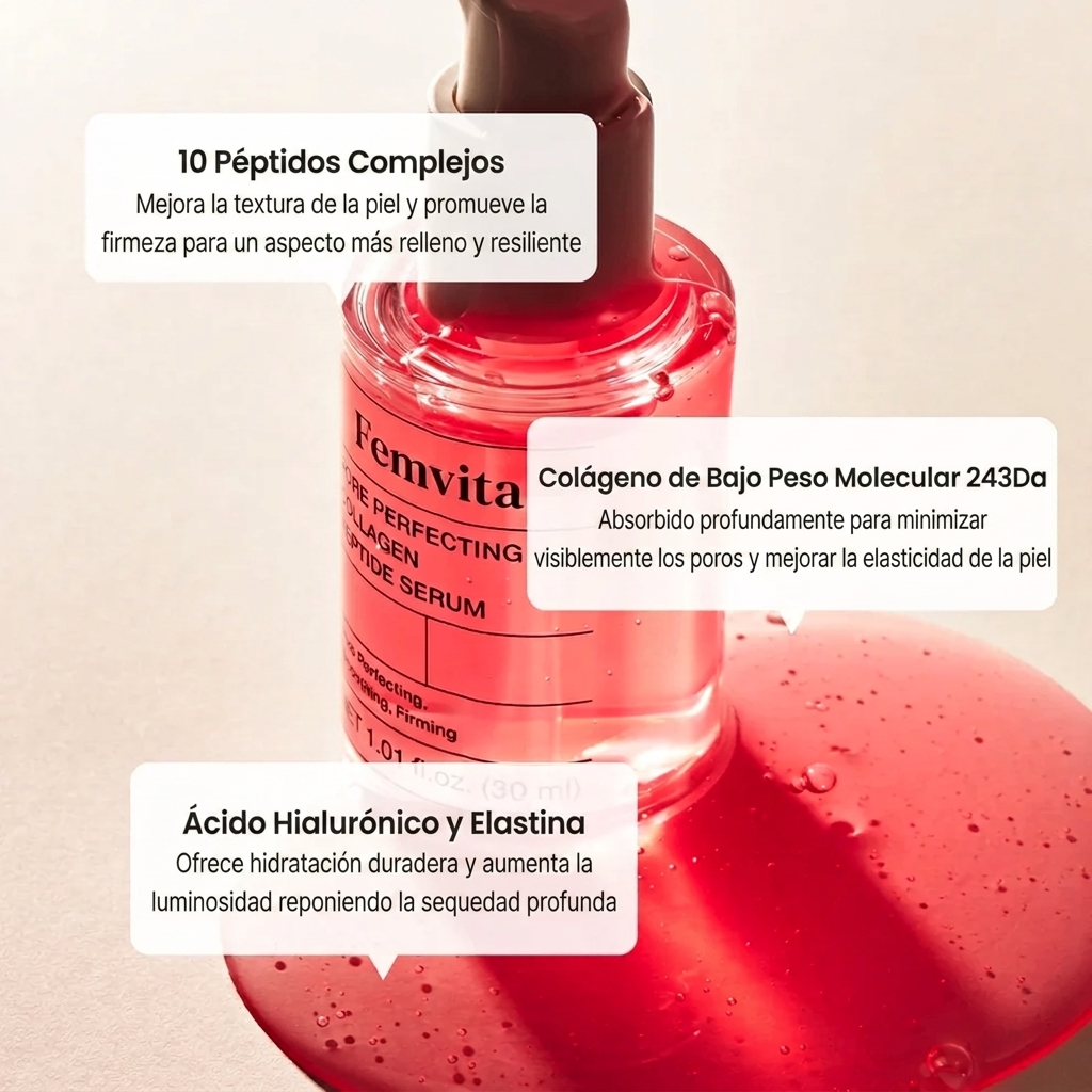 Sérum Peptídico de Colágeno para Poros Perfectos