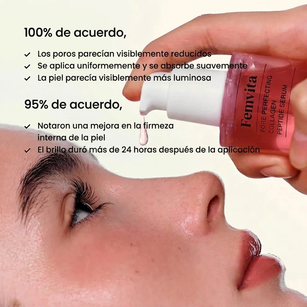 Sérum Peptídico de Colágeno para Poros Perfectos