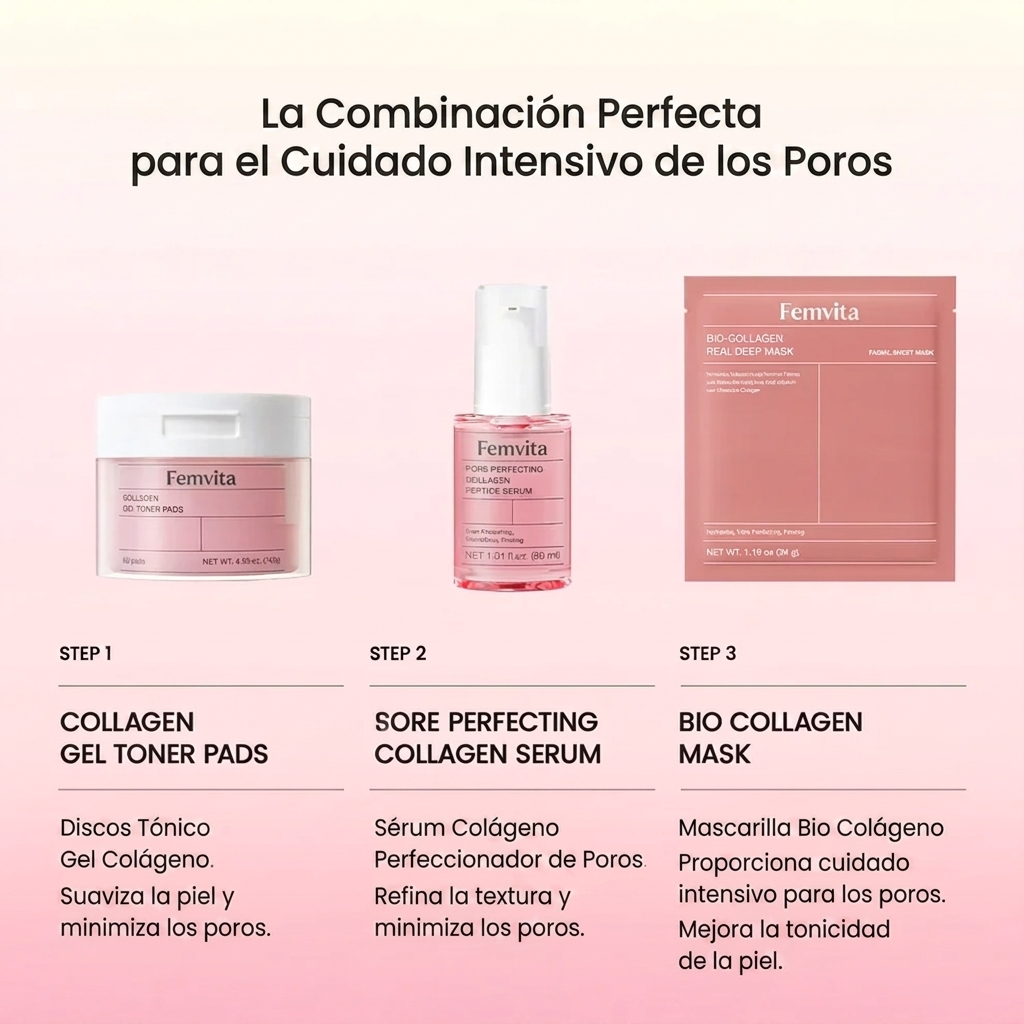 Sérum Peptídico de Colágeno para Poros Perfectos